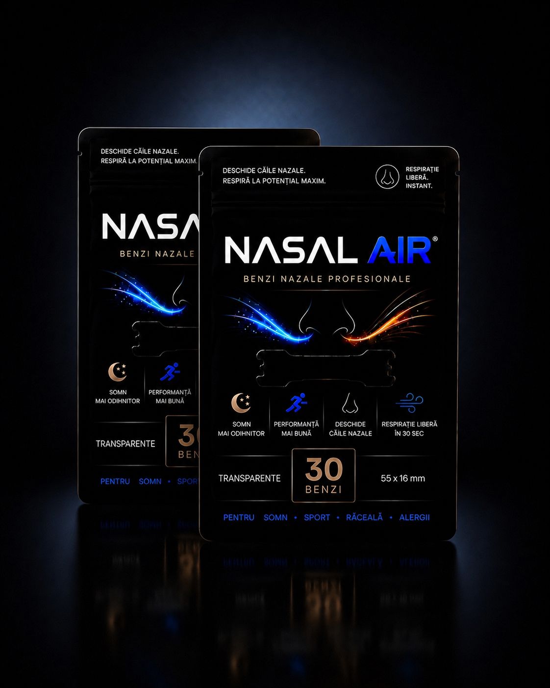 Transparent nasal strip 2 packs
