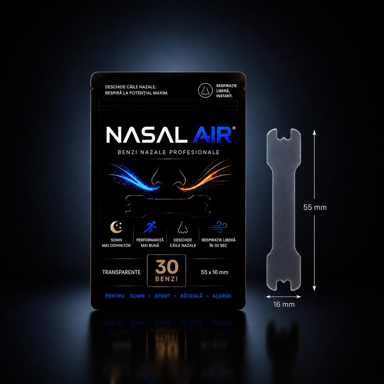 Transparent nasal strip