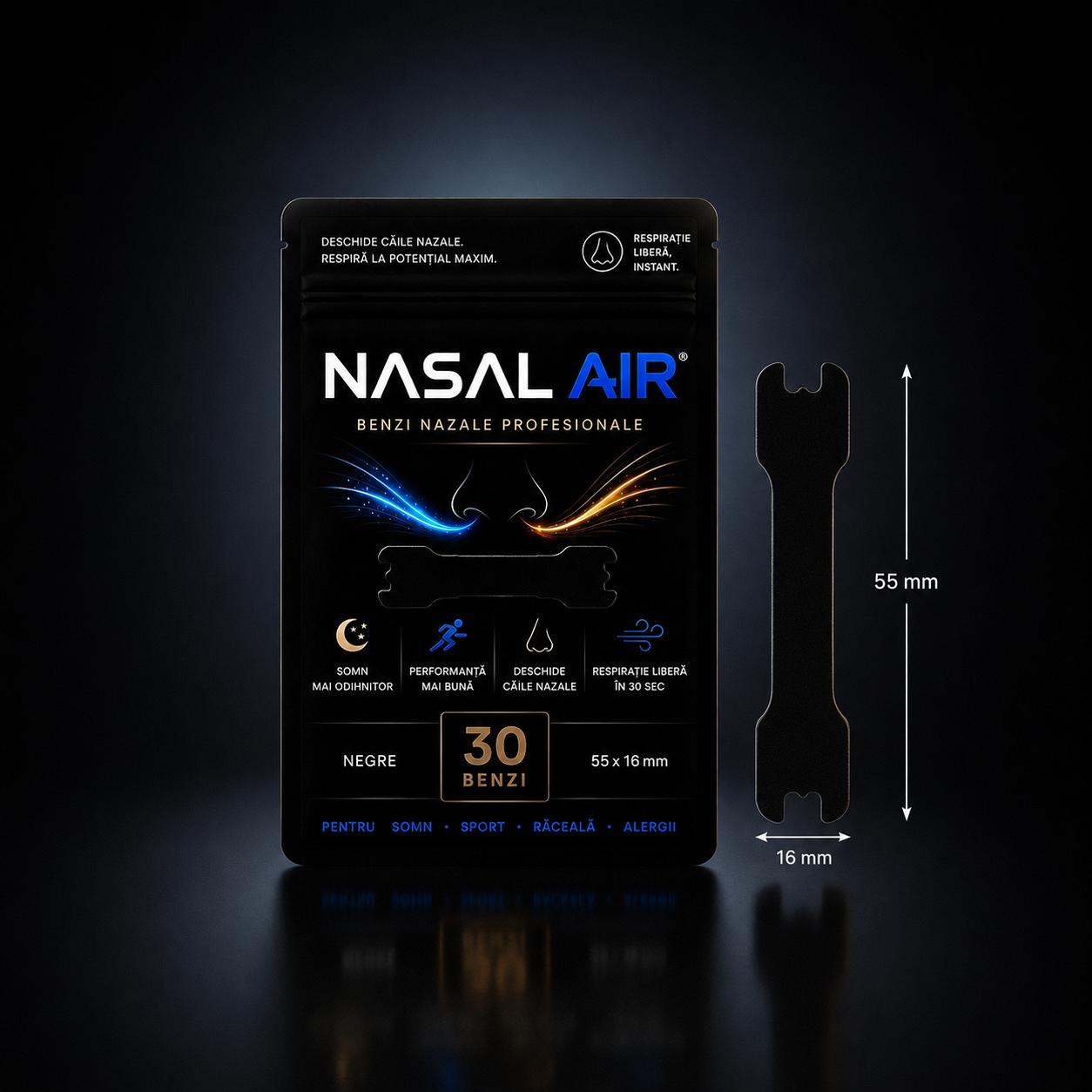 Black nasal strips