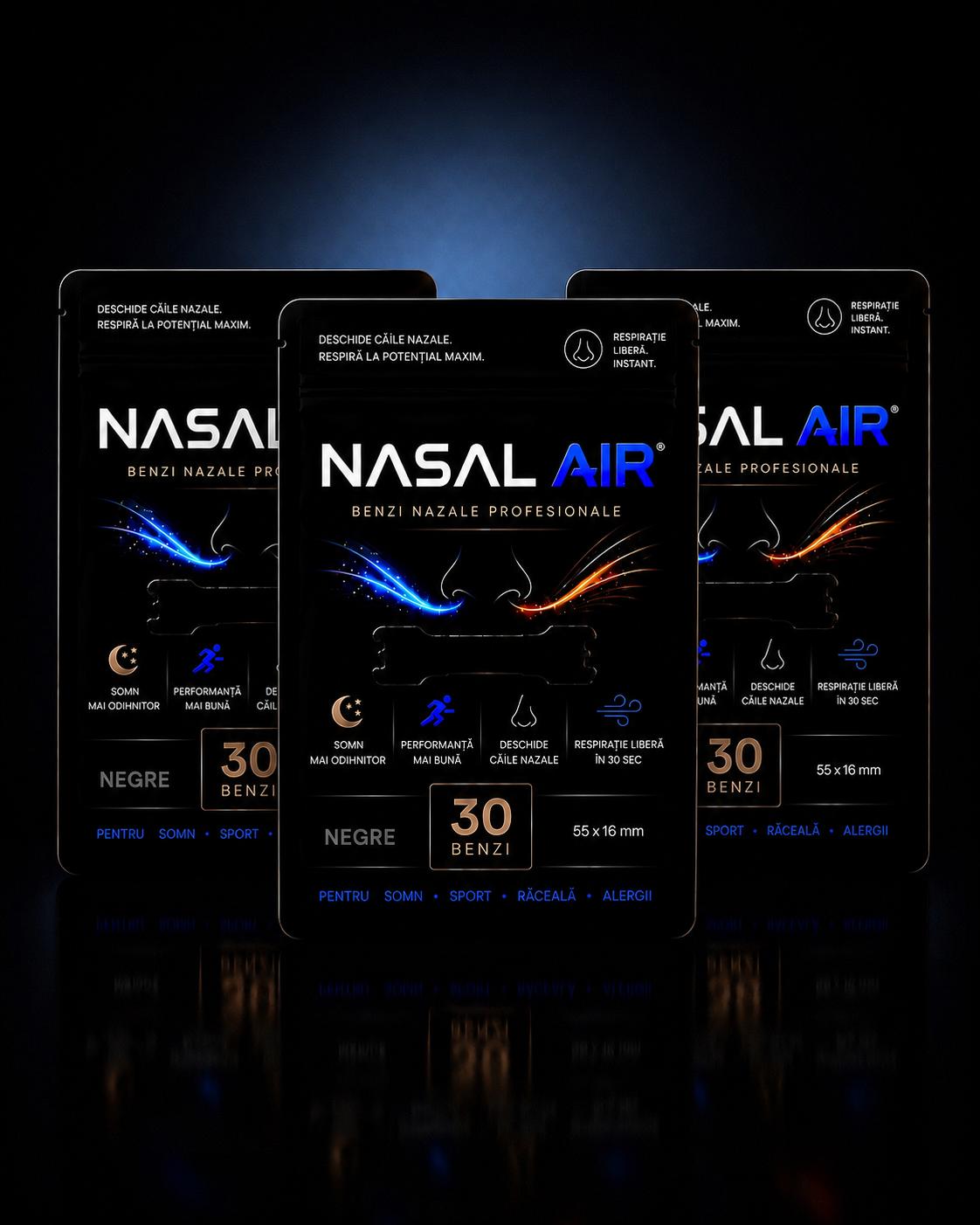 Black nasal strips 3 packs